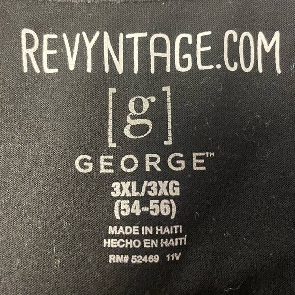 Hand Printed 3XL Upcycled Long Sleeve Giant Fall Pumpkin Cotton Blend Tee Shirt - Picture 3 of 4